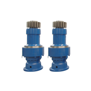 Vertical hardened gear reducer